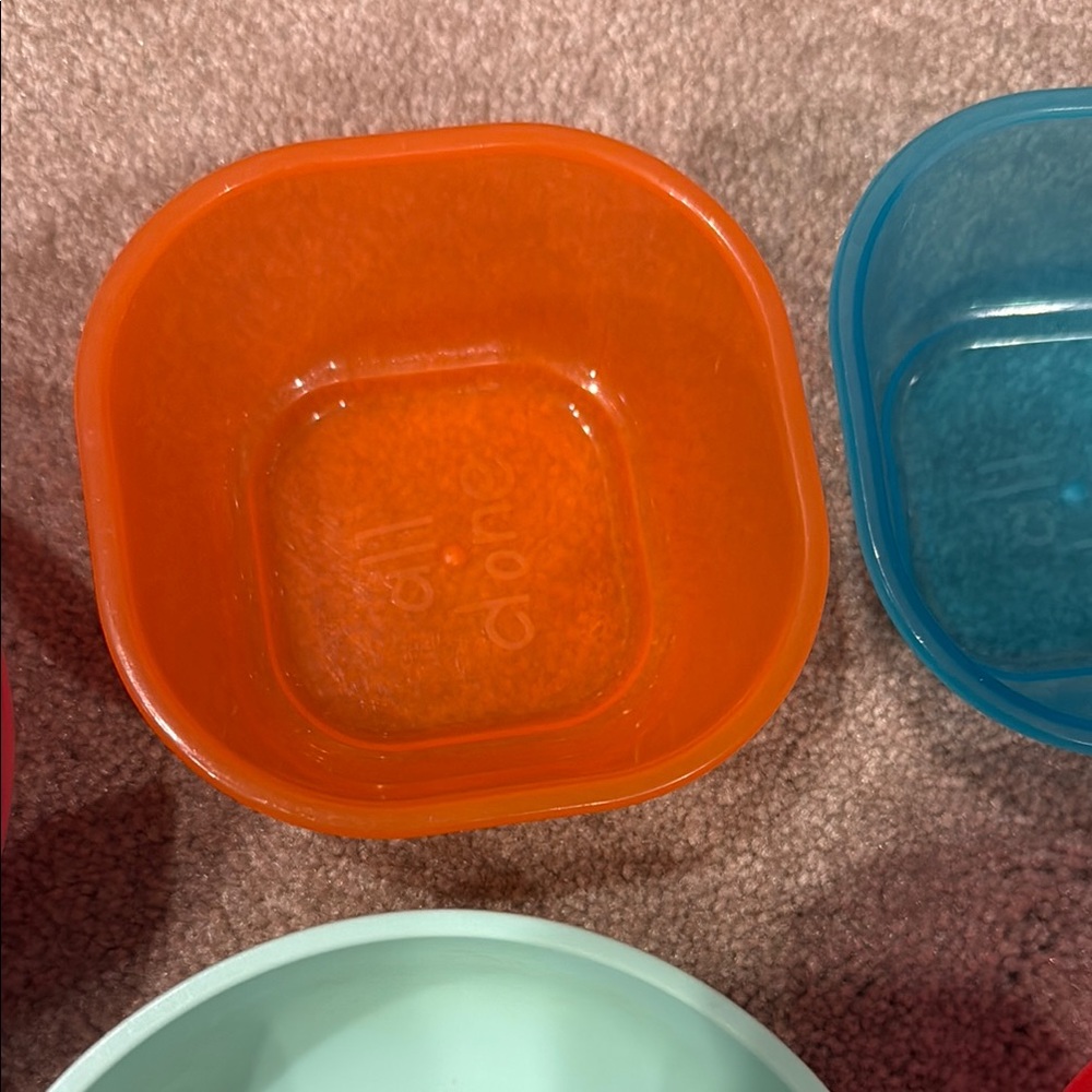 All Done Colorful Bowl Set - Pink, Orange, Blue, and red - Picture 7 of 11
